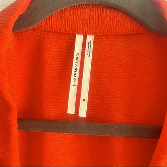 Anthropologie Long-Sleeve Textured Buttondown Top Size XL - Picture 6 of 15